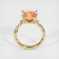 5.19 Ct. Padparadscha Sapphire Ring, 18K Yellow Gold 3
