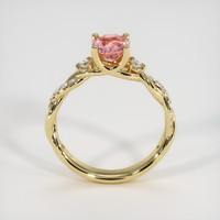 1.03 Ct. Padparadscha Sapphire Ring, 18K Yellow Gold 3