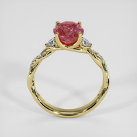 2.82 Ct. Padparadscha Sapphire Ring, 18K Yellow Gold 3