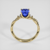 2.18 Ct. Blue Sapphire Ring, 18K Yellow Gold 3