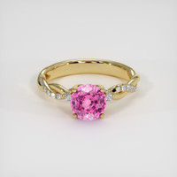 1.55 Ct. Sapphire Ring, 18K Yellow Gold 1