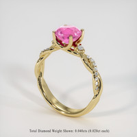 1.55 Ct. Sapphire Ring, 18K Yellow Gold 2