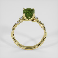 2.13 Ct. Green Sapphire Ring, 18K Yellow Gold 3