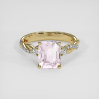 2.97 Ct. Pink Sapphire Ring, 18K Yellow Gold 1