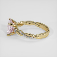 2.97 Ct. Pink Sapphire Ring, 18K Yellow Gold 4