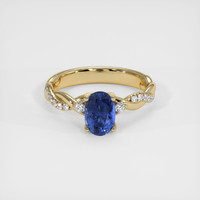 1.54 Ct. Sapphire Ring, 18K Yellow Gold 1