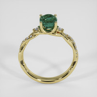 1.62 Ct. Green Sapphire Ring, 18K Yellow Gold 3