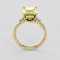4.24 Ct. Bi Color Sapphire Ring, 18K Yellow Gold 3