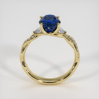 2.01 Ct. Blue Sapphire Ring, 18K Yellow Gold 3
