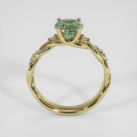 1.22 Ct. Green Sapphire Ring, 18K Yellow Gold 3