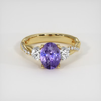 2.61 Ct. Sapphire Ring, 18K Yellow Gold 1