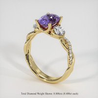 2.61 Ct. Sapphire Ring, 18K Yellow Gold 2