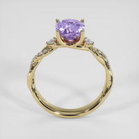 1.94 Ct. Purple Sapphire Ring, 18K Yellow Gold 3