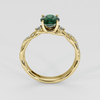 1.22 Ct. Green Sapphire Ring, 18K Yellow Gold 3