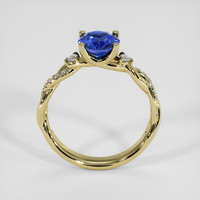 1.41 Ct. Blue Sapphire Ring, 18K Yellow Gold 3