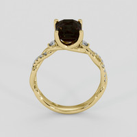 3.15 Ct. Color Change Sapphire Ring, 18K Yellow Gold 3