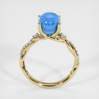 5.80 Ct. Blue Sapphire Ring, 18K Yellow Gold 3