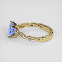 2.28 Ct. Blue Sapphire Ring, 18K Yellow Gold 4