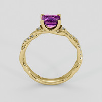 1.20 Ct. Bi Color / Parti Sapphire Ring, 18K Yellow Gold 3