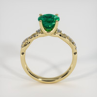 1.57 Ct. Emerald Ring, 18K Yellow Gold 3