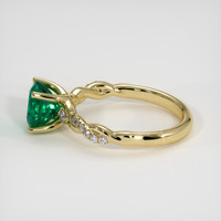 1.57 Ct. Emerald Ring, 18K Yellow Gold 4