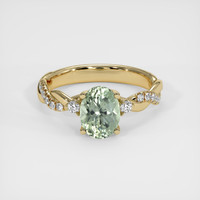 1.74 Ct. Sapphire Ring, 18K Yellow Gold 1