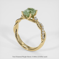 1.74 Ct. Sapphire Ring, 18K Yellow Gold 2