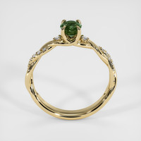 0.94 Ct. Green Sapphire Ring, 18K Yellow Gold 3