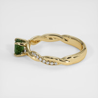 0.94 Ct. Green Sapphire Ring, 18K Yellow Gold 4