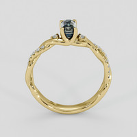 1.71 Ct. Bi Color / Parti Sapphire Ring, 18K Yellow Gold 3