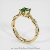 1.50 Ct. Sapphire Ring, 18K Yellow Gold 2