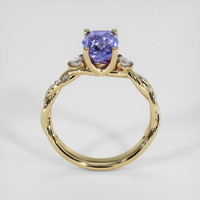 2.41 Ct. Violet Sapphire Ring, 18K Yellow Gold 3