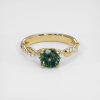 1.66 Ct. Sapphire Ring, 18K Yellow Gold 1