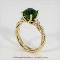 3.49 Ct. Color Change Sapphire Ring, 18K Yellow Gold 2