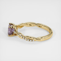 0.92 Ct. Purple Sapphire Ring, 18K Yellow Gold 4