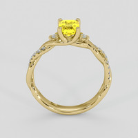 1.52 Ct. Yellow Sapphire Ring, 18K Yellow Gold 3