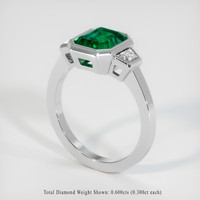 1.90 Ct. Emerald Ring, Platinum 950 2