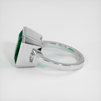 6.64 Ct. Emerald Ring, Platinum 950 4