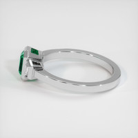 0.89 Ct. Emerald Ring, Platinum 950 4