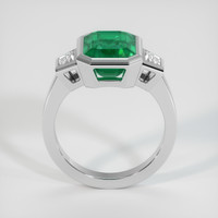 3.29 Ct. Emerald Ring, Platinum 950 3