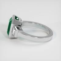 3.29 Ct. Emerald Ring, Platinum 950 4