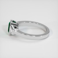 0.87 Ct. Emerald Ring, Platinum 950 4