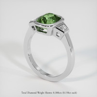 3.02 Ct. Green Sapphire Ring, Platinum 950 2