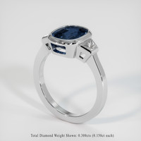 3.16 Ct. Sapphire Ring, Platinum 950 2