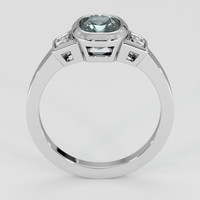 1.33 Ct. Greyish Blue Sapphire Ring, Platinum 950 3