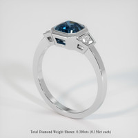 2.04 Ct. Sapphire Ring, Platinum 950 2