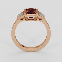 1.49 Ct. Red Garnet Ring, 14K Rose Gold 3