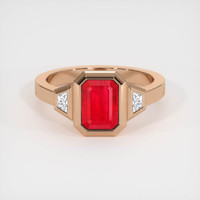 1.91 Ct. Ruby Ring, 14K Rose Gold 1