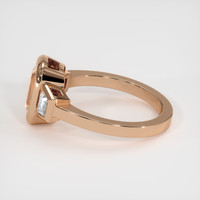 2.08 Ct. Peach Sapphire Ring, 14K Rose Gold 4