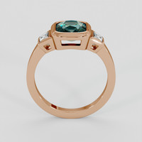 2.07 Ct. Bi Color Sapphire Ring, 14K Rose Gold 3